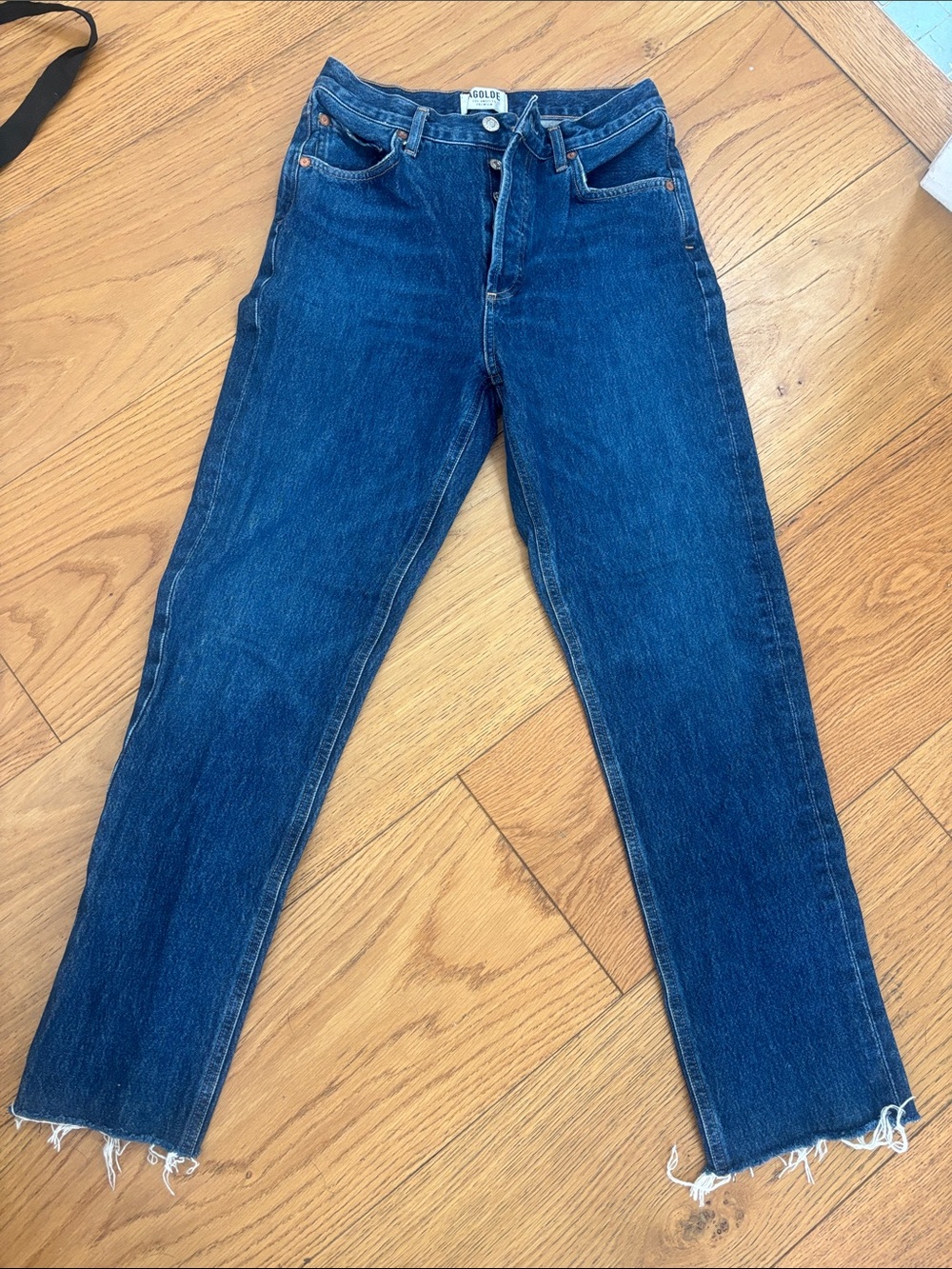 Agolde high rise straight leg jeans